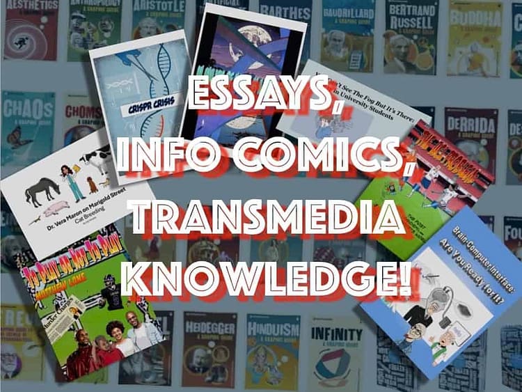essays, info comics, transmedia knowledge